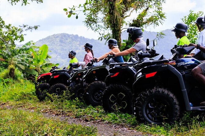 ATV Rainforest Adventure in St. Lucia - Farmland, open views, and the route toward the beach