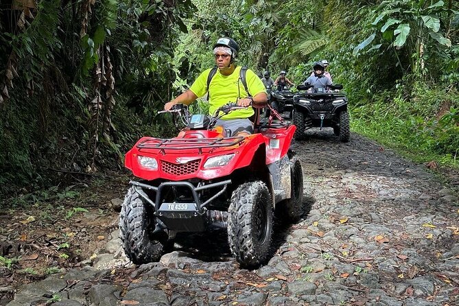 ATV Rainforest Adventure in St. Lucia - The river crossing adds real adventure