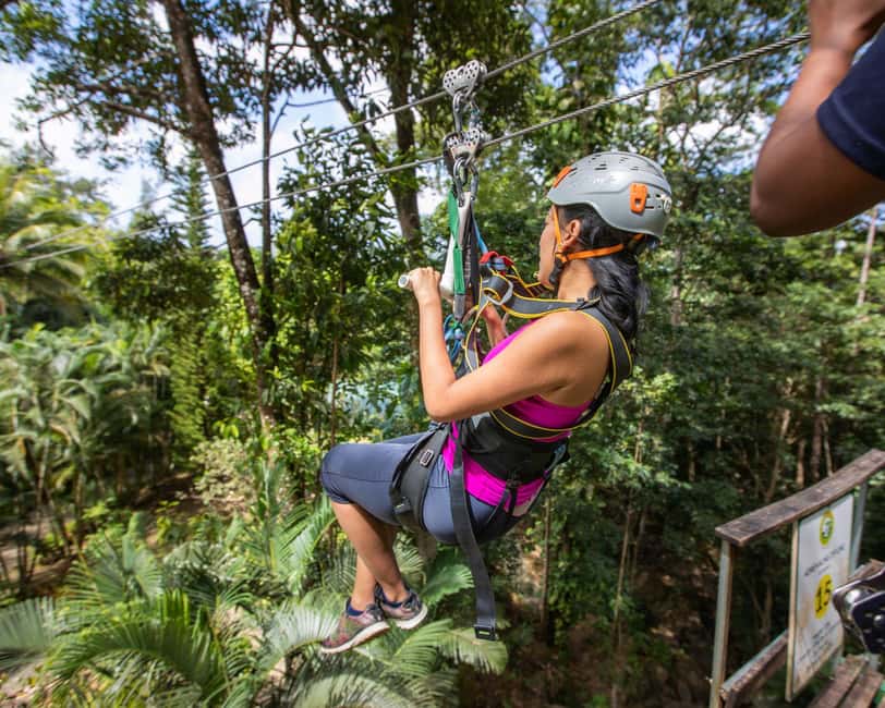 Castries, St. Lucia - Adrenaline Zipline - Eight ziplines, 16 platforms, and changing views