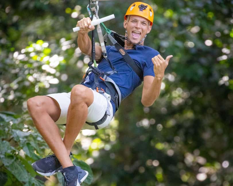 Castries, St. Lucia - Adrenaline Zipline - Guides who keep the pace moving