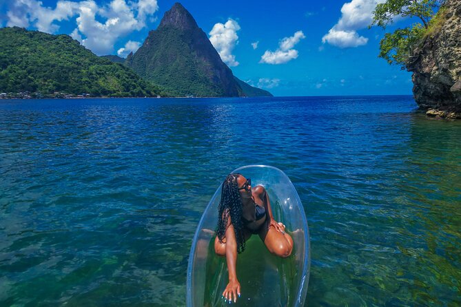 Clear Kayak Drone Photoshoot in St. Lucia - Comfort, safety, and participation