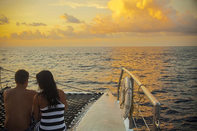 Cruise Sunset Party in Castries - Watching the sun drop behind the Caribbean