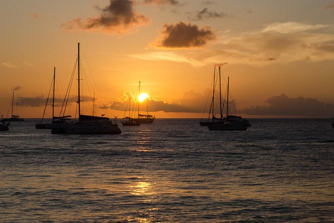 Cruise Sunset Party in Castries - Boarding the catamaran off Choc