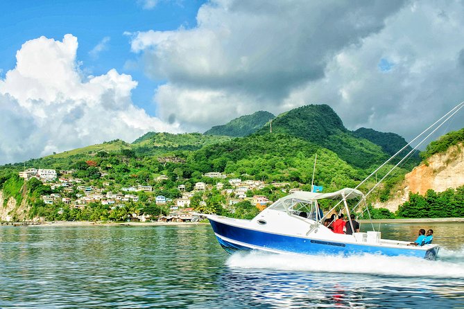 Dash and Splash Snorkel Adventure St Lucia - A fast start from Vigie Marina