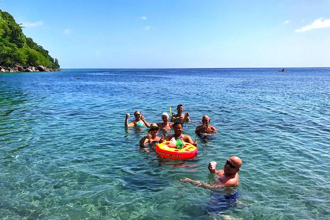 Dash and Splash Snorkel Adventure St Lucia - Piton views from the western coast