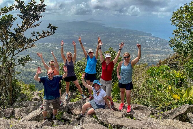 Gros Piton Nature Trail Private Hike - The summit views over Soufriere and the coast