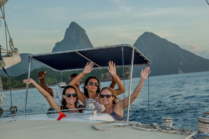 Piton Sunset Snorkel Cruise St. Lucia From Castries - The crew and the social mood