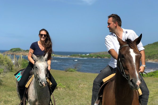Private Beach Picnic Horseback Ride with Sandy Hoofs St. Lucia - A private horseback ride with a proper beach payoff