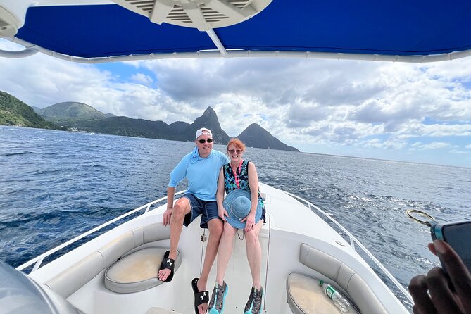 Private Boat Charter St. Lucia, boat tour to Soufriere. Full day - Anse Chastanet changes the scenery