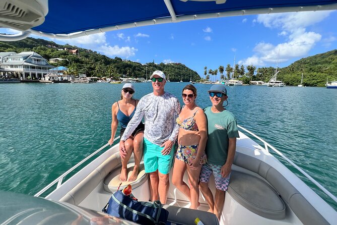 Private Boat Charter St. Lucia, boat tour to Soufriere. Half day. - Optional Soufriere time adds a land element