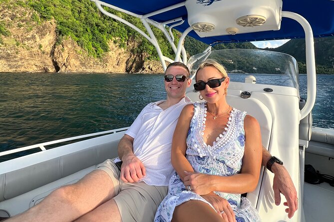 Private Boat Charter St. Lucia, boat tour to Soufriere. Half day. - Drinks, comfort, and what to pack