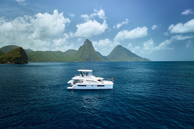 Private Full Day Luxury Catamaran Excursion - The Pitons From the Sea