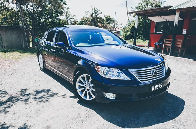 Private Luxury Transfer - One Way (Hewanorra International Airport UVF) - The ride itself: comfort, drinks, and St. Lucia views