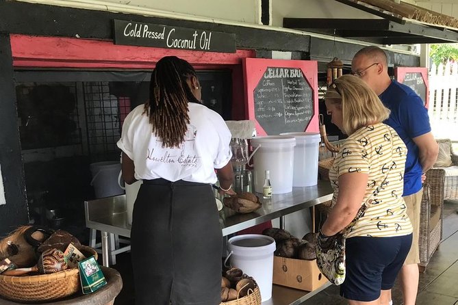 Shopping - St Lucia Got Talent Tour - La Place Carenage: comparing local and duty-free goods