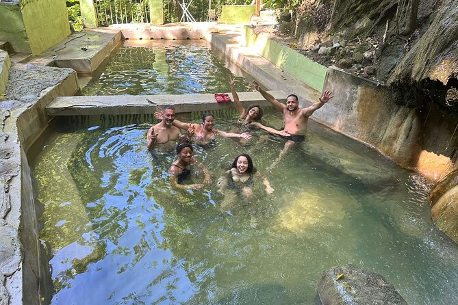Soufriere Adventure Nature Trail Hike | Waterfall | Mud Baths - Pitons viewpoint: fifteen minutes for the classic photograph