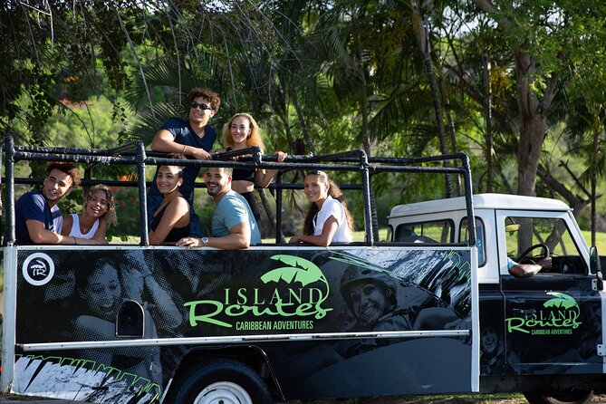 Soufriere Volcano Jeep Safari - The open-top jeep: fun, but not polished transport