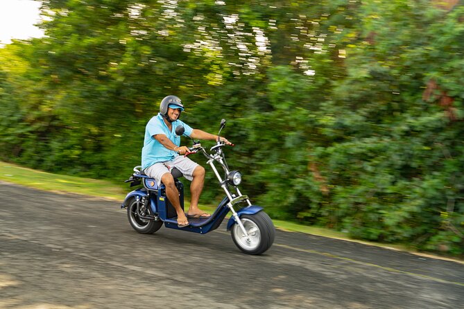 St.Lucia Beaches and Backroads Tour by Electric Big-Wheel Scooter - Starting at Reduit Beach