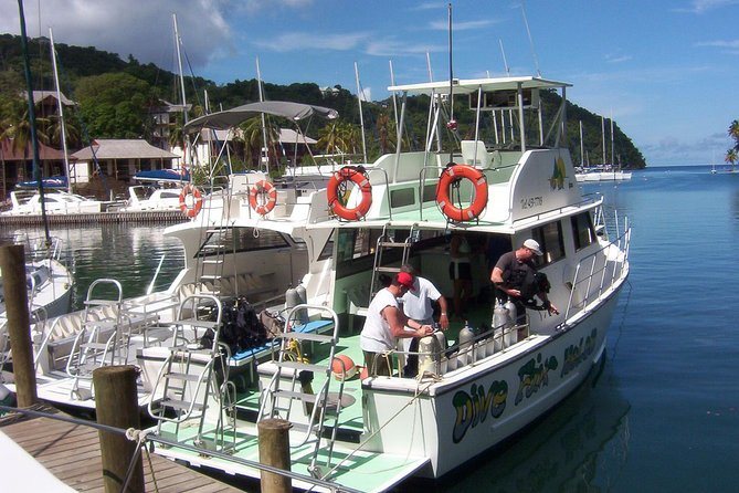 St Lucia Beginner Scuba Diving Tour - The boat ride to Anse Cochon or Soufriere Beach