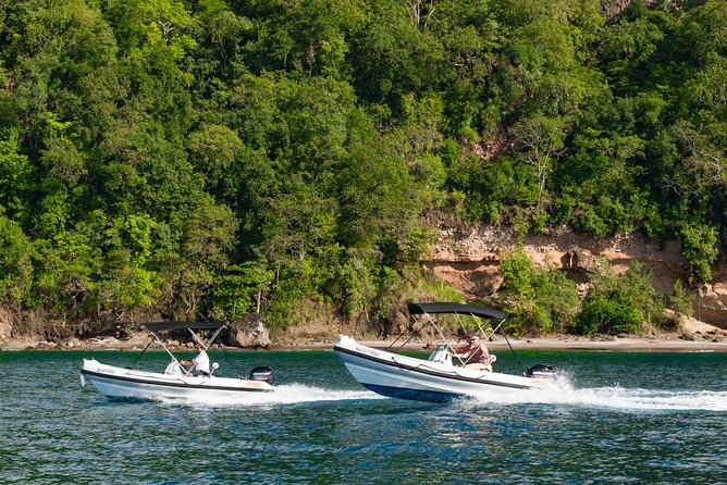 St. Lucia Drive and Snorkel Experience - Marigot Bay from the water