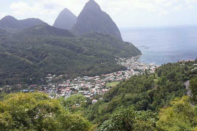 St. Lucia Land Tour to Soufriere Groups Only - Piton Falls, mineral springs, and Caribbean water