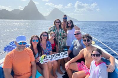 St. Lucia Private Boat to Soufriere:Snorkeling, Sightseeing,Beach