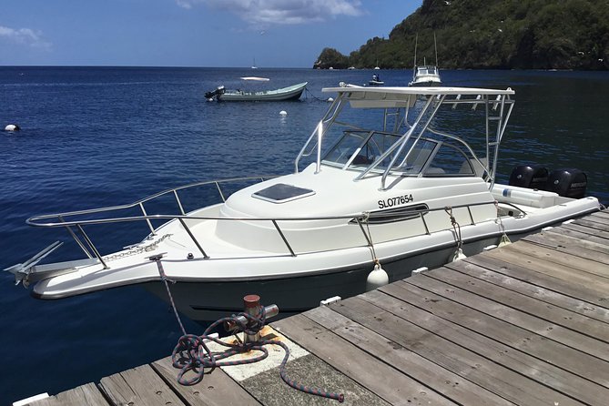 St. Lucia Private Boat Tour, Mud Bath, Waterfall & Beach Time - The coast from Soufriere to Jalousie Beach
