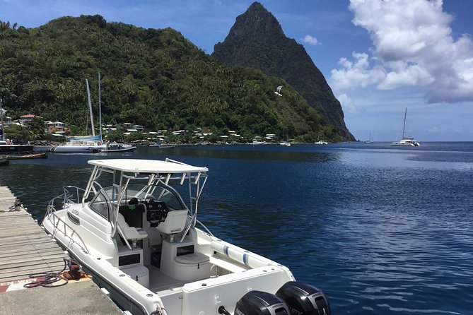 St. Lucia Private Boat Tour, Mud Bath, Waterfall & Beach Time - The boats: ask about Real Nauti and The Kid