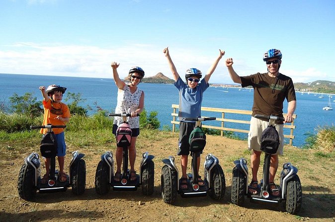 St Lucia Shore Excursion: Rodney Bay Village Segway Adventure - Learning the Segway before the trail