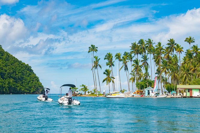 St. Lucia Speedboat and Power Snorkel From Castries - A small boat makes the coast feel closer