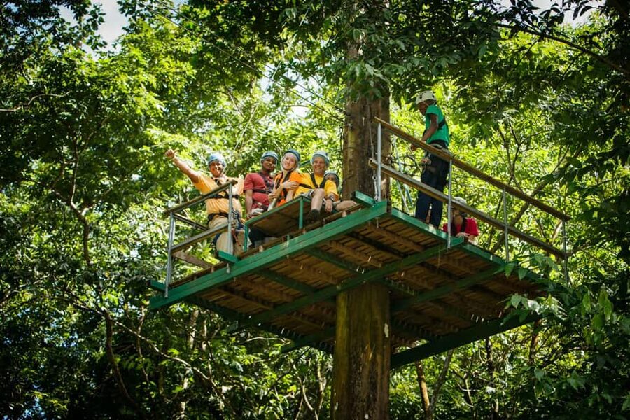 St Lucia Ultimate 3 Package: Aerial Tram Zip Line & Hiking - A calm ride into St. Lucia’s oldest protected rainforest