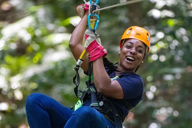 St. Lucia Zip line, Aerial Tram and Hiking tour Ultimate 3 - Eight Canopy Lines Above the Trees