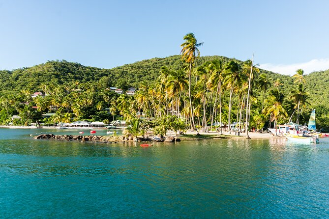 Tet Paul Hike & Soufriere Catamaran Experience - Sailing south from Rodney Bay Marina